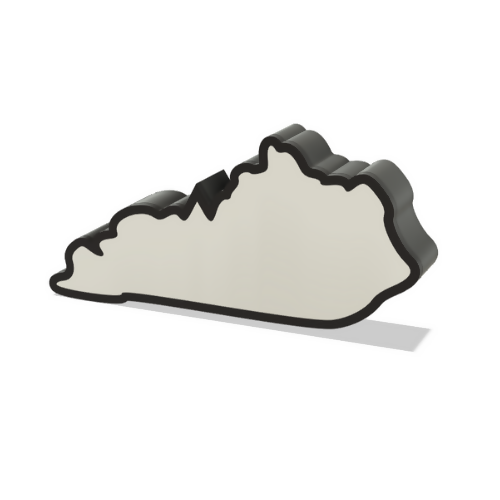 Kentucky Wall Lightbox - United States - 3D Print File - Digital File Digital My Custom Designs ZIP File
