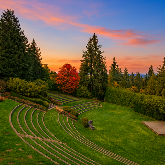 Washington Park Amphitheater - International Rose Test Garden - Oregon United States - Rendered - Digital File Digital My Custom Designs PDF
