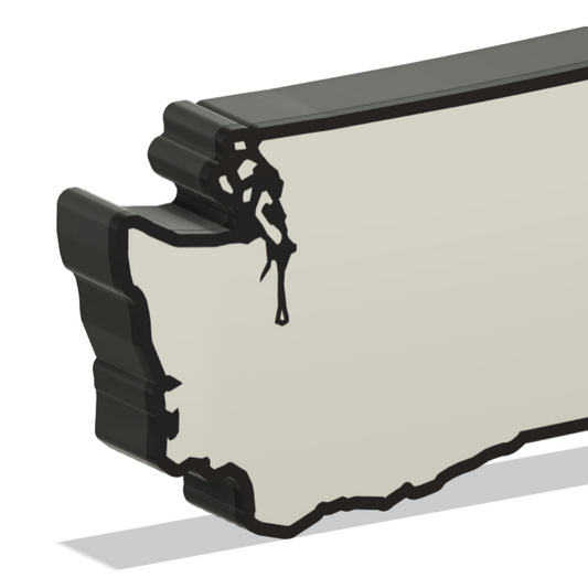 Washington Wall Lightbox - United States - 3D Print File - Digital File Product My Custom Designs