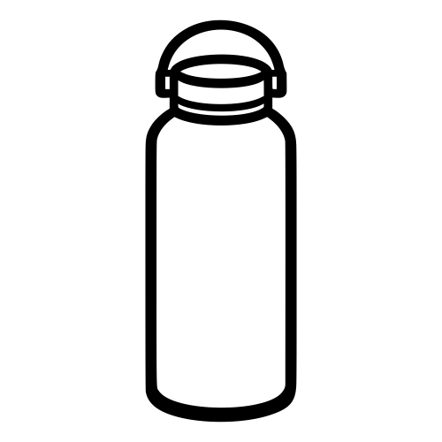 Water Bottle Outline - Digital File - XCS Friendly Digital My Custom Designs PDF