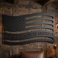 Waving American Flags - Wall Home Decor - Digital File - ZIP File - Digital
