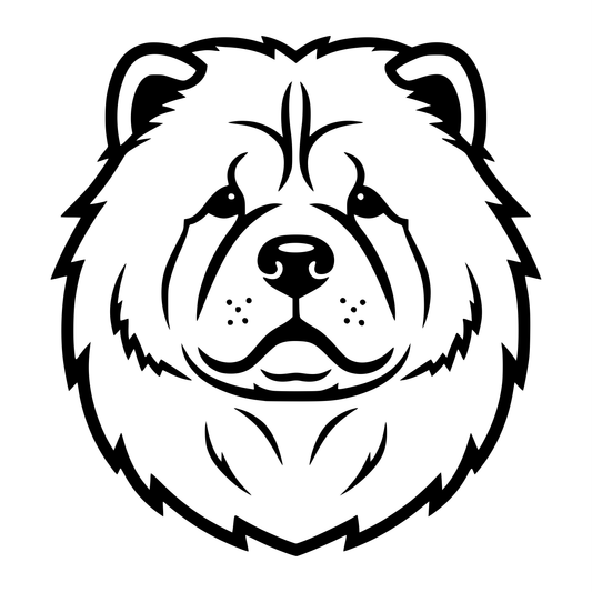 Chow Chow Fluffy Face - Digital File - XCS Friendly Digital My Custom Designs PDF
