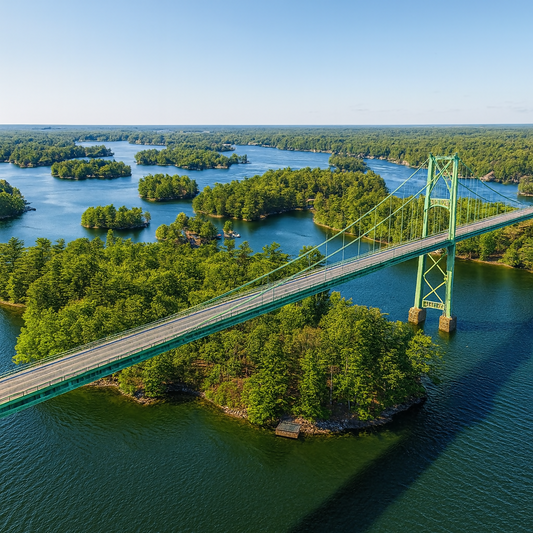 Thousand Islands Bridge - Ontario Canada - Rendered - Digital File Digital My Custom Designs PDF