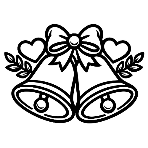 Wedding Bells Sketch - Digital File - XCS Friendly Digital My Custom Designs PDF