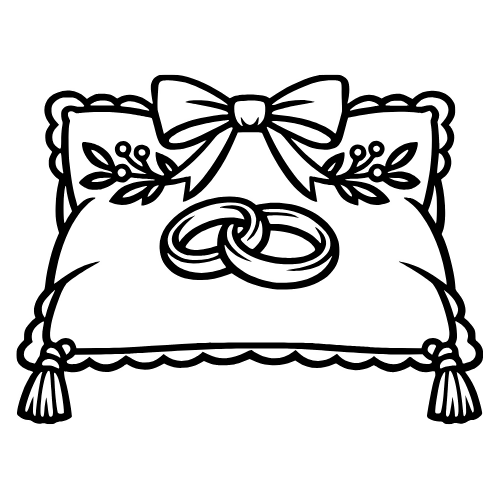 Wedding Ring Pillow - Digital File - XCS Friendly Digital My Custom Designs PDF