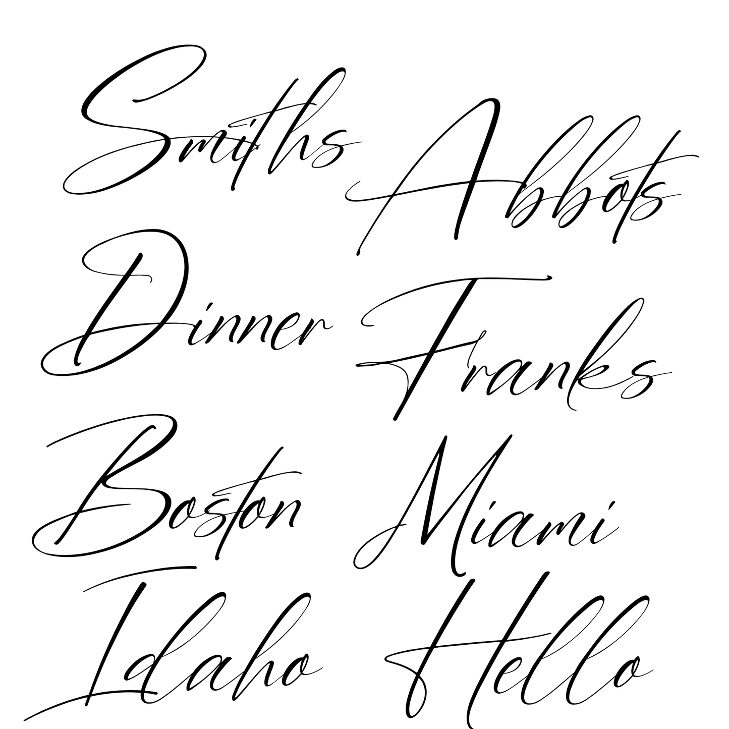 Whispy Words My Custom Designs Font Digital File Digital My Custom Designs