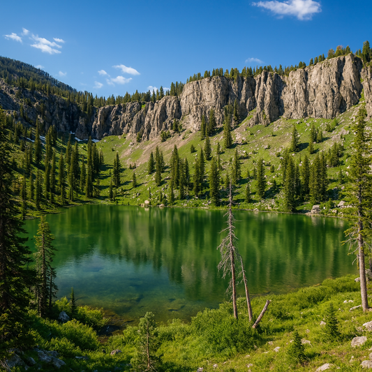 White Pine Lake - Cache National Forest - Utah United States - Rendered - Digital File Digital My Custom Designs PDF