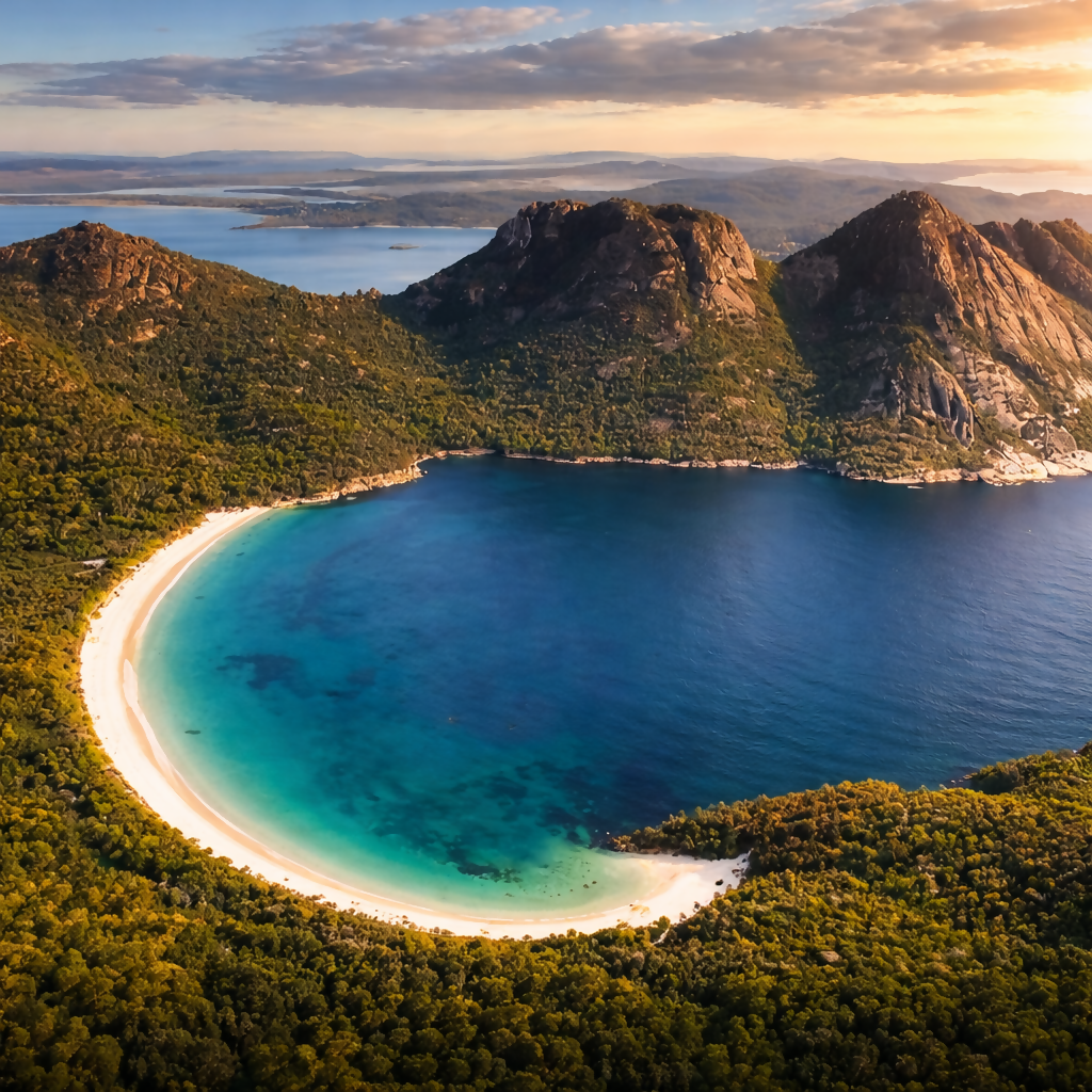 Wineglass Bay - Freycinet National Park - Tasmania - Australia - Rendered - Digital File Digital My Custom Designs PDF