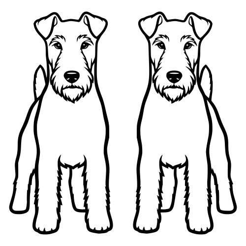 Wire Fox Terrier Outline - Digital File - XCS Friendly Digital My Custom Designs PDF