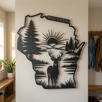Wisconsin - Wall / Home Decor - State Outline - United States - Digital File - ZIP File - Digital