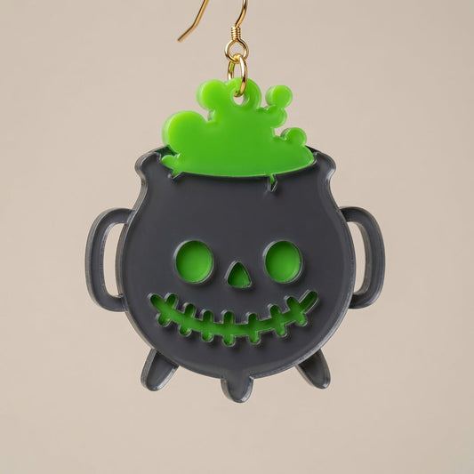 Witch’s Cauldron Brew - Layered Earring Keychain Design - Digital File - SVG - Digital