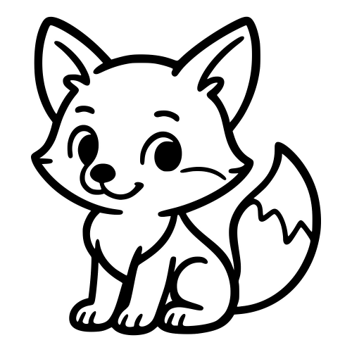 Cartoon Fox Cub - Digital File - XCS Friendly Digital My Custom Designs PDF