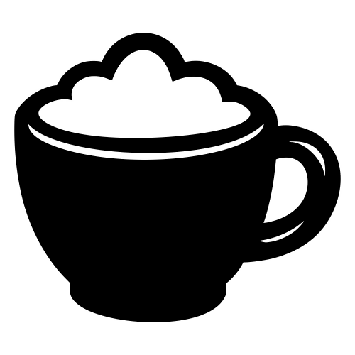 Cappuccino Mug Silhouette - Digital File - XCS Friendly