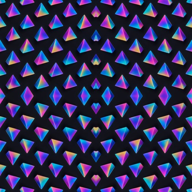 Geometric Abstract - Holographic Triangular Prisms - Pattern - Digital File Digital My Custom Designs PDF