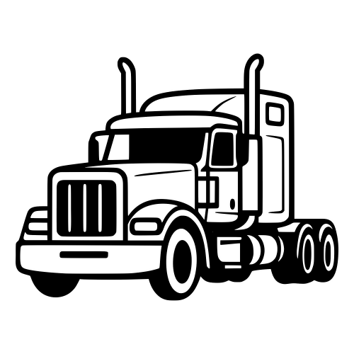 Big Rig Semi Truck - Digital File - XCS Friendly Digital My Custom Designs PDF