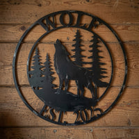 Wolf Mountain - Metal Sign / Home Decor - Digital File - ZIP File - Digital