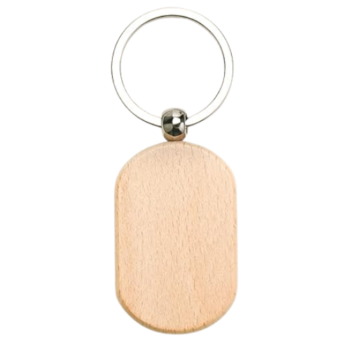 Custom Rounded Paddle Keychain / Bag Tag