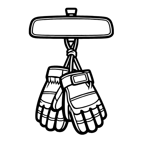 Work Gloves Hanging on Mirror Outline - Vector Graphics - Digital File Digital My Custom Designs PDF