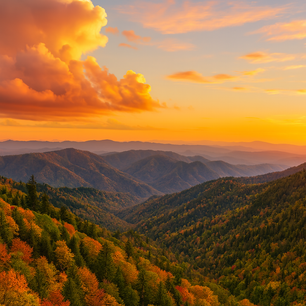 Great Smoky Mountains National Park - North Carolina United States - Rendered - Digital File