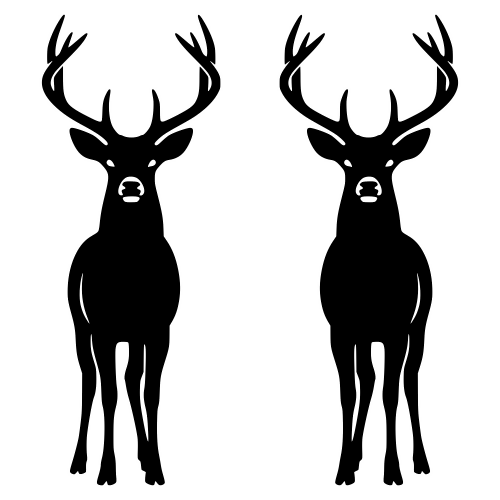 Deer Silhouette - Digital File - XCS Friendly Digital My Custom Designs PDF