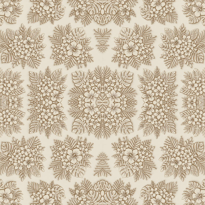 Floral and Botanical - Laser Cut Tropical Bouquets - Pattern - Digital File Digital My Custom Designs PDF