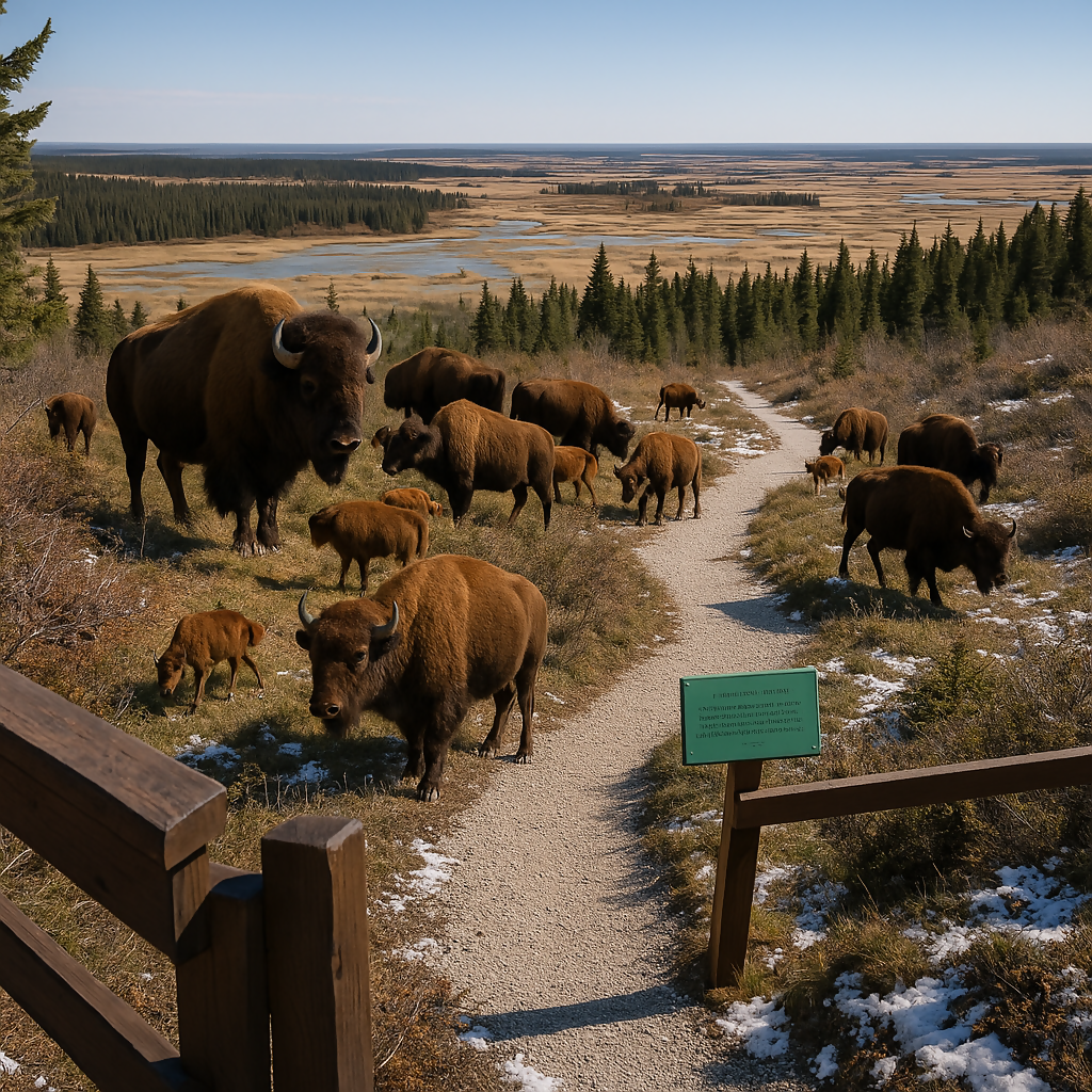 Salt Plains Lookout Trail - Wood Buffalo National Park - Northwest Territories Canada - Rendered - Digital File Digital My Custom Designs PDF