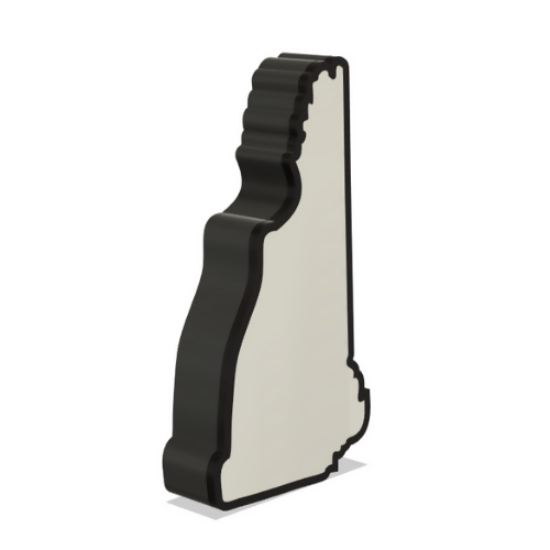 New Hampshire Wall Lightbox - United States - 3D Print File - Digital File Digital My Custom Designs