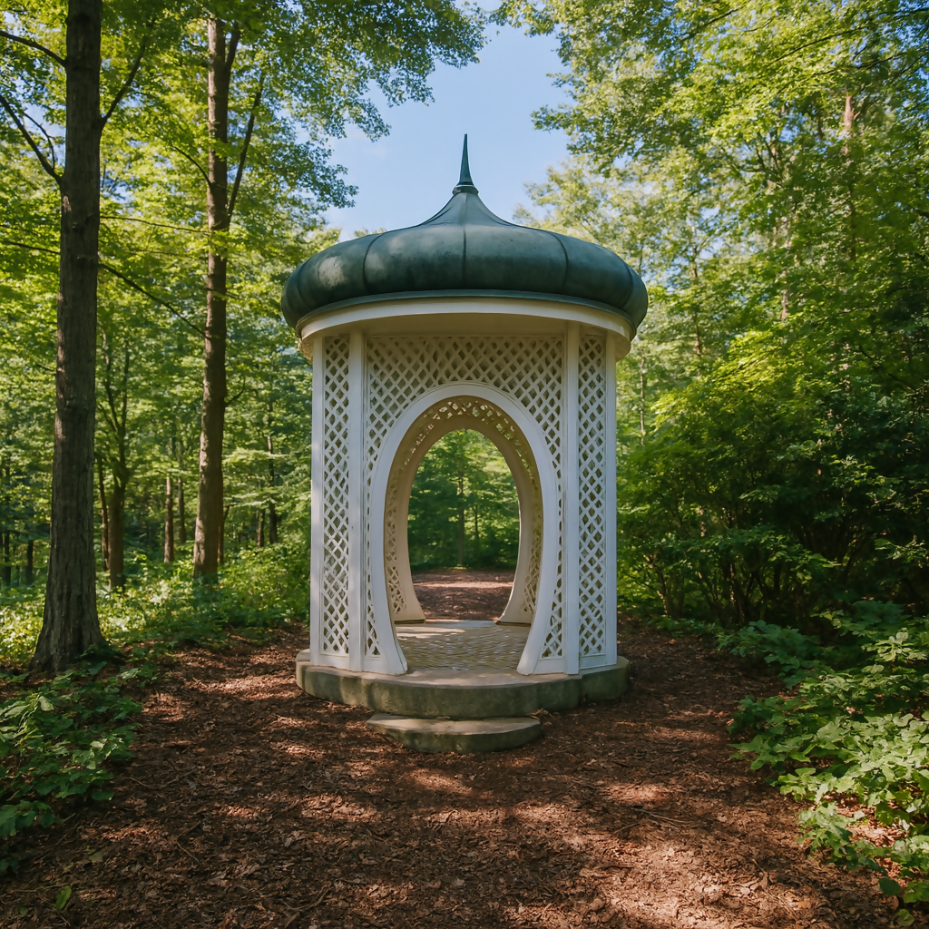 Pagoda Gate Folly - Winterthur Museum, Garden and Library - Delaware United States - Rendered - Digital File Digital My Custom Designs PDF