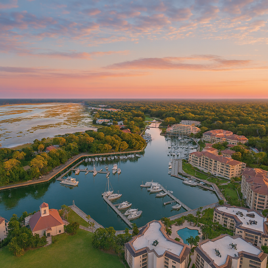 Shelter Cove Harbour and Marina - Hilton Head Island-South Carolina United States - Rendered - Digital File Digital My Custom Designs PDF