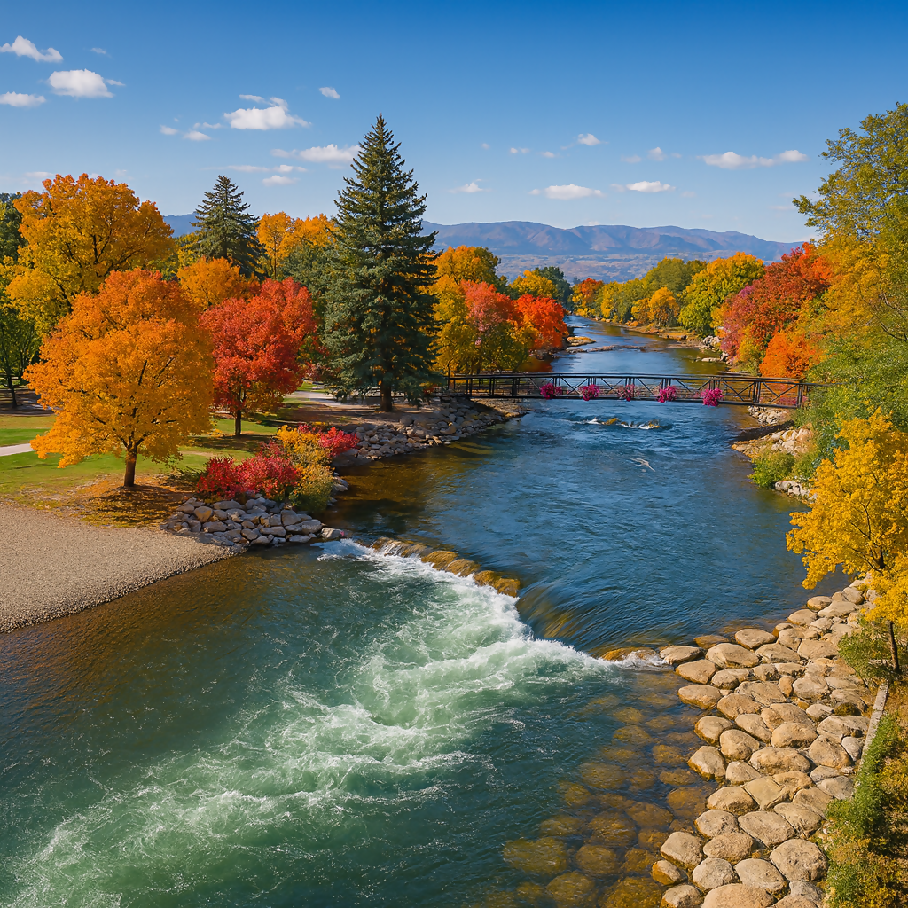 Truckee River Whitewater Park - Reno Riverwalk District - Nevada United States - Rendered - Digital File Digital My Custom Designs PDF