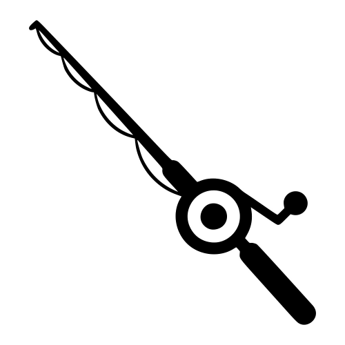 Fishing Rod Silhouette - Digital File - XCS Friendly Digital My Custom Designs PDF