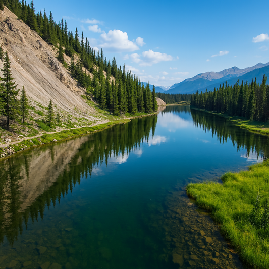 Horseshoe Lake - Denali National Park and Preserve - Alaska United States - Rendered - Digital File Digital My Custom Designs PDF