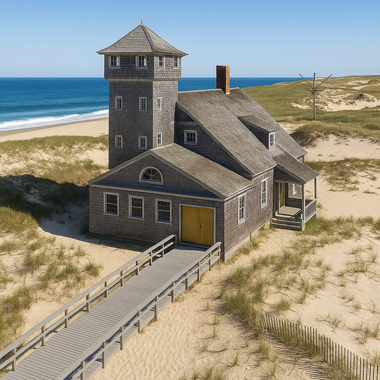 Old Harbor U.S. Life Saving Station - Race Point Beach - Massachusetts United States - Rendered - Digital File Digital My Custom Designs PDF