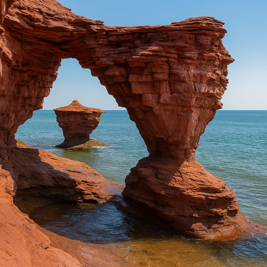 Teacup Rock - Thunder Cove Beach - Prince Edward Island Canada - Rendered - Digital File Digital My Custom Designs PDF