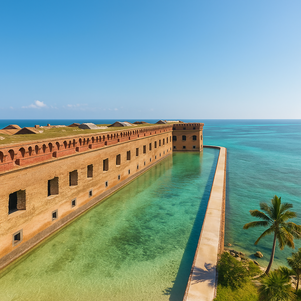 Fort Jefferson - Dry Tortugas National Park - Florida United States - Rendered - Digital File Digital My Custom Designs PDF