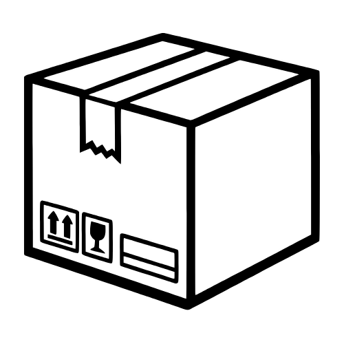 Shipping Box Sketch - Vector Graphics - Digital File