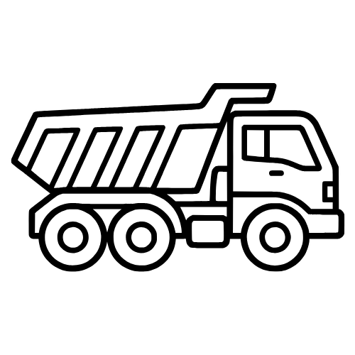 Dump Truck Icon - Vector Graphics - Digital File Digital My Custom Designs PDF