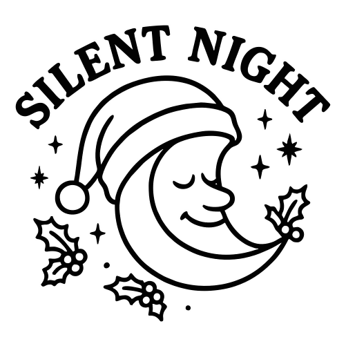 Silent Night - Digital File - XCS Friendly Digital My Custom Designs PDF