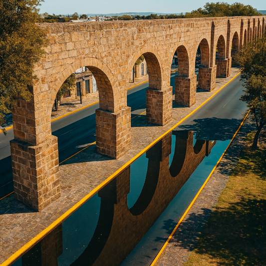 Morelia Aqueduct & Cathedral (Acueducto y Catedral de Morelia) - Michoacán Mexico - Rendered - Digital File Digital My Custom Designs PDF
