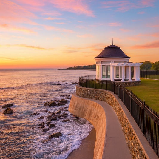 Cliff Walk - Rhode Island United States - Rendered - Digital File Digital My Custom Designs PDF