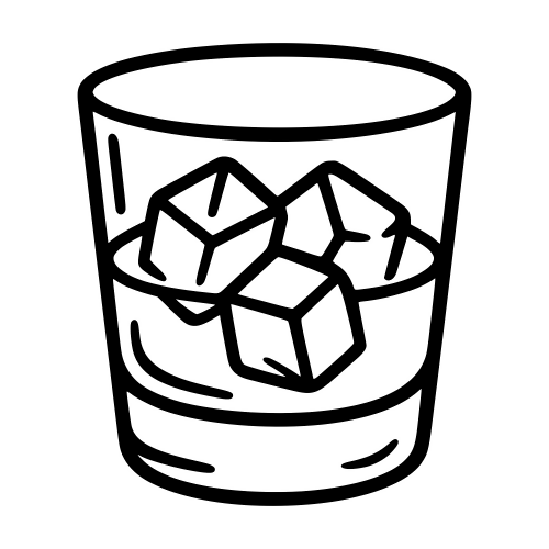 Whiskey Glass Sketch - Digital File - XCS Friendly Digital My Custom Designs PDF
