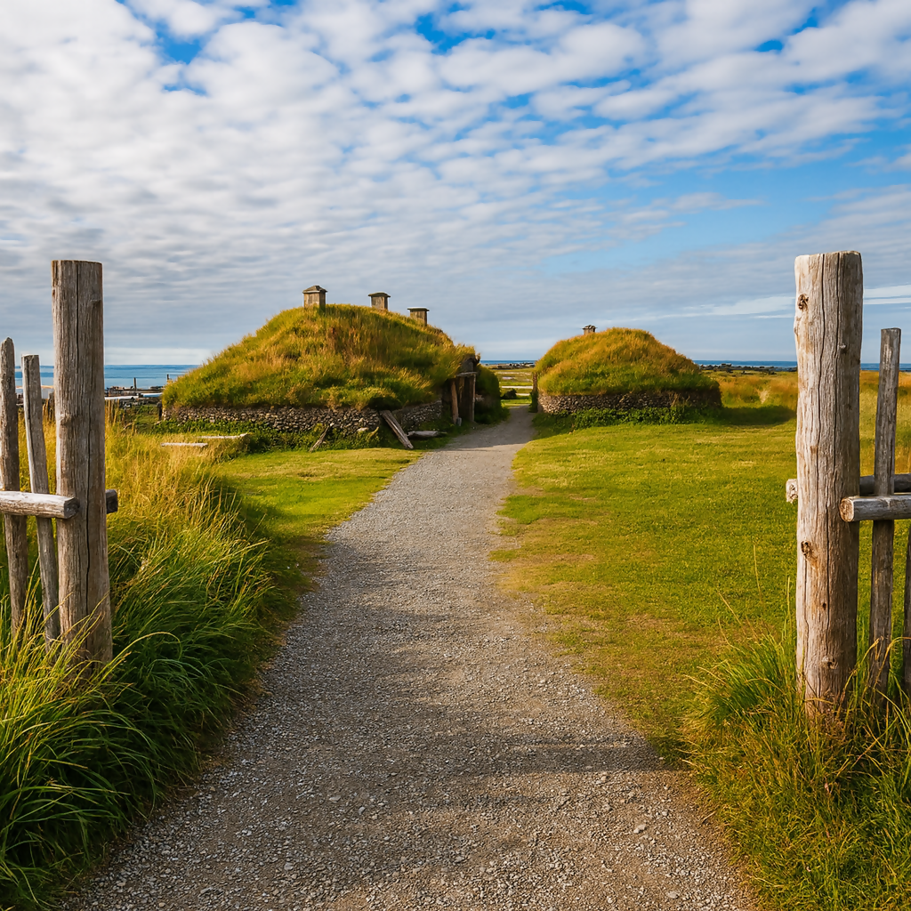 L'Anse aux Meadows National Historic Site - Newfoundland and Labrador Canada - Rendered - Digital File Digital My Custom Designs PDF