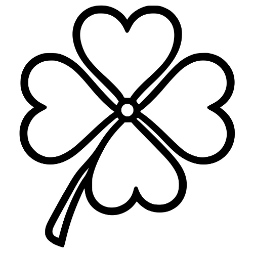 Clover Heart Outline - Digital File - XCS Friendly Digital My Custom Designs PDF