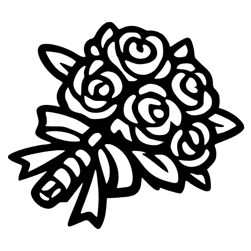 Bouquet Toss Sketch - Digital File - XCS Friendly Digital My Custom Designs PDF