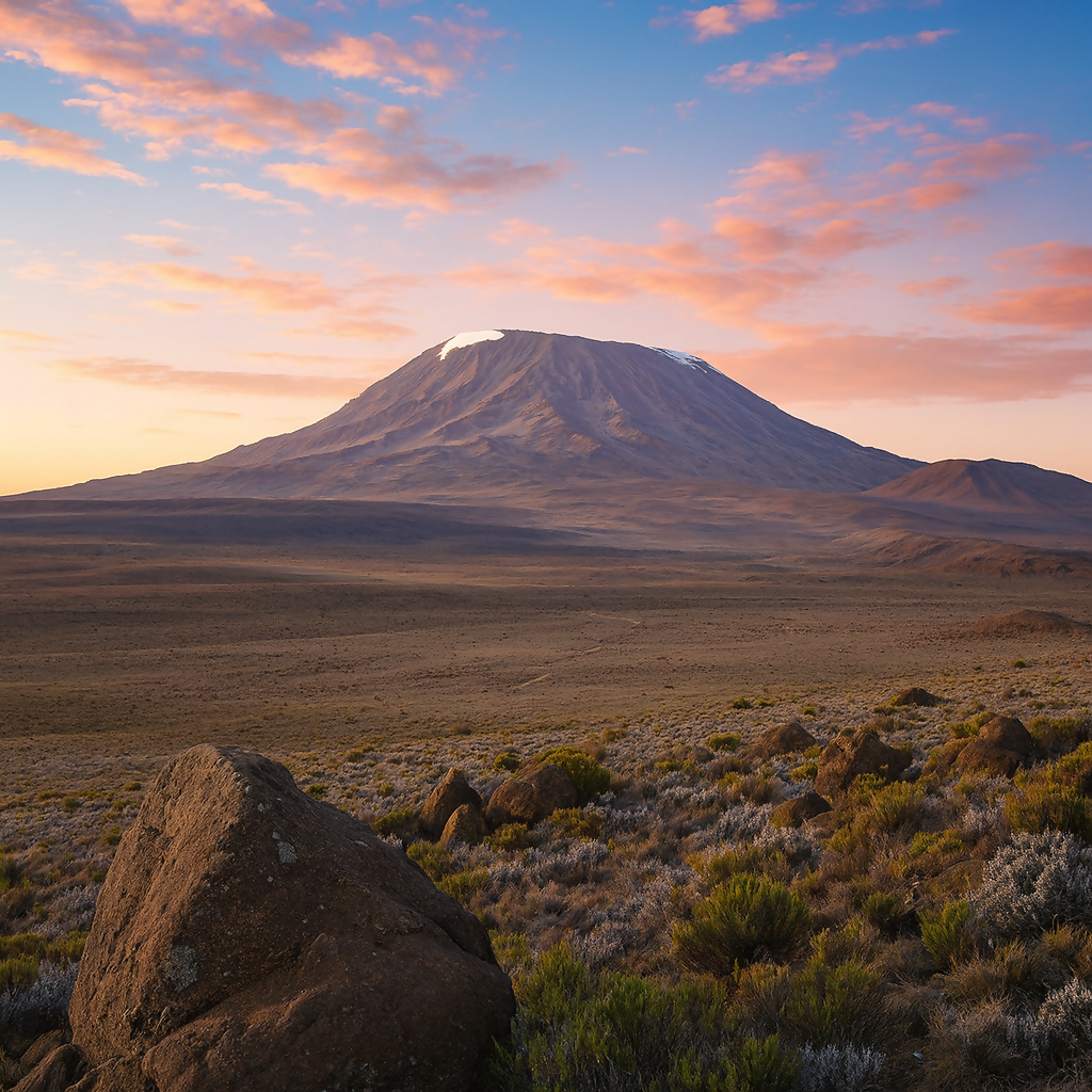 Trekking - Mount Kilimanjaro Tanzania - Africa - Rendered - Digital File Digital My Custom Designs PDF