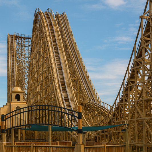 El Toro Roller Coaster - Six Flags Great Adventure - New Jersey United States - Rendered - Digital File Digital My Custom Designs PDF