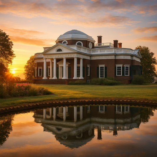 Thomas Jefferson's Monticello - Virginia United States - Rendered - Digital File Digital My Custom Designs PDF