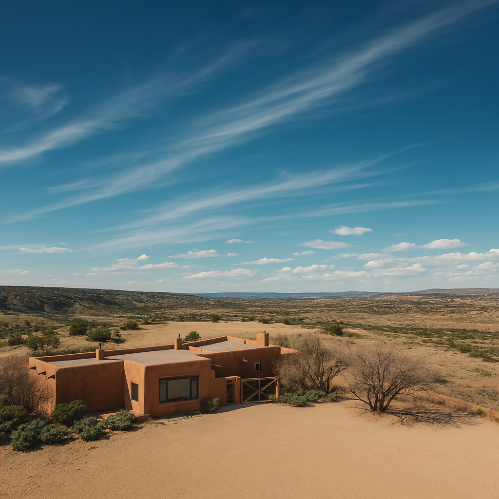 Georgia O'Keeffe Home and Studio - New Mexico United States - Rendered - Digital File Digital My Custom Designs PDF