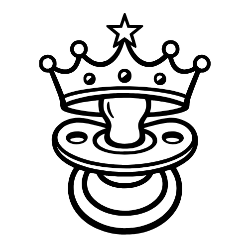Baby Pacifier Crown - Digital File - XCS Friendly Digital My Custom Designs PDF