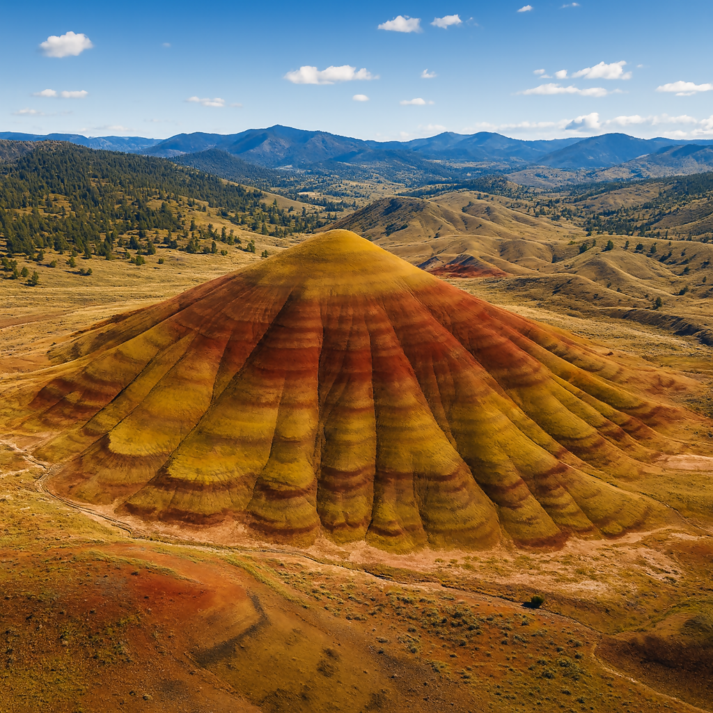 Painted Hills - John Day Fossil Beds National Monument - Oregon United States - Rendered - Digital File Digital My Custom Designs PDF